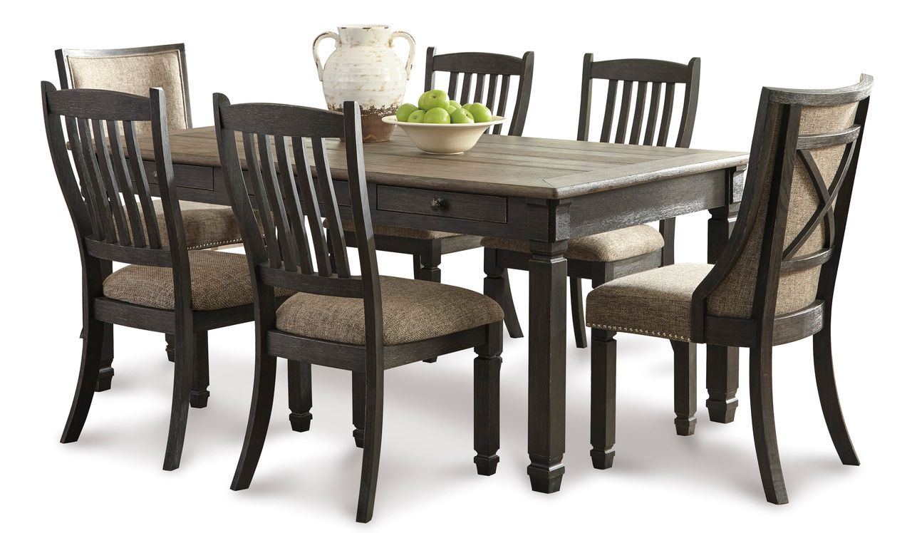 Tyler Creek Black And Gray Rectangular Dining Table D73625