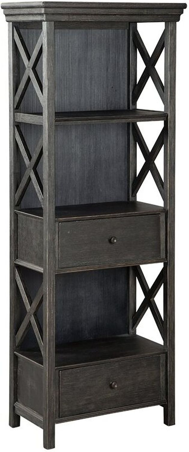 Tyler Creek Black And Gray Display Cabinet D73676