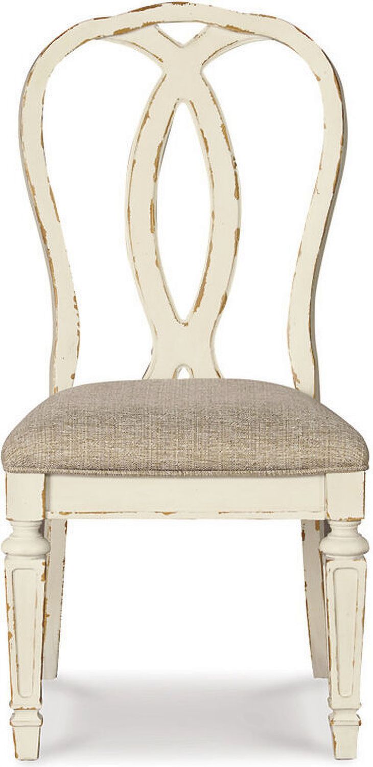 Realyn White Dining Upholstered Sidechair Set of 2 D74302