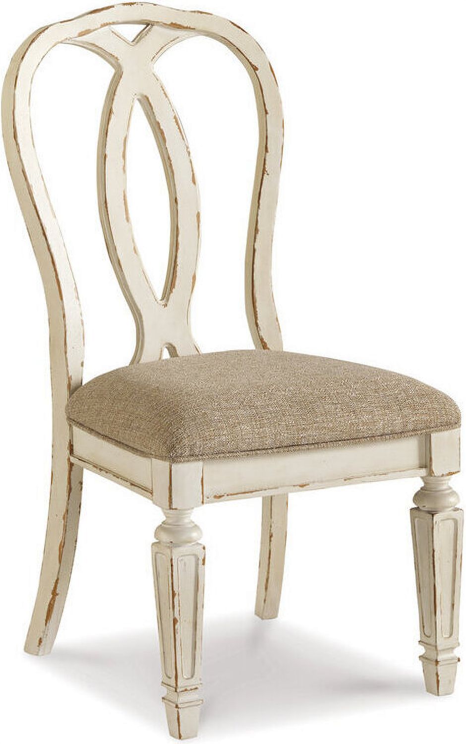 Realyn White Dining Upholstered Sidechair Set of 2 D74302