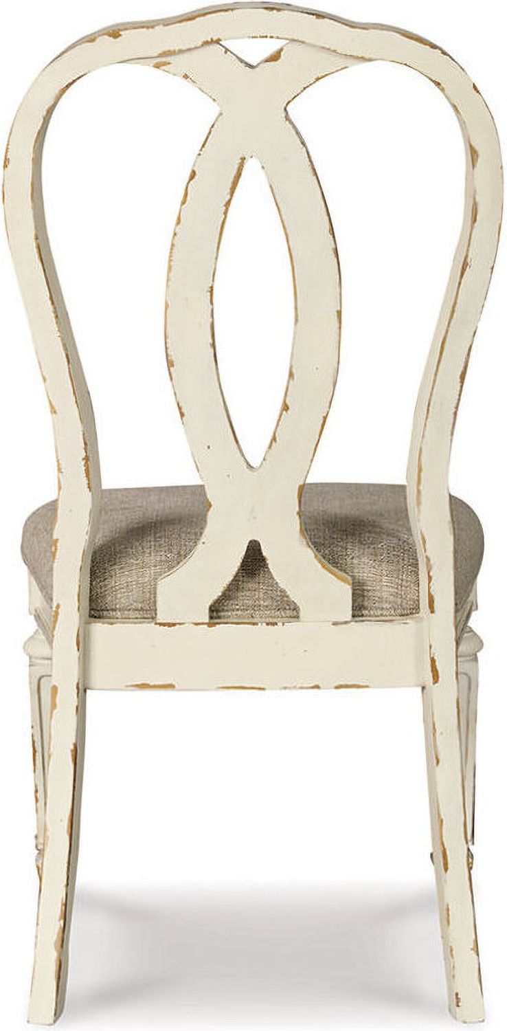 Realyn White Dining Upholstered Sidechair Set of 2 D74302