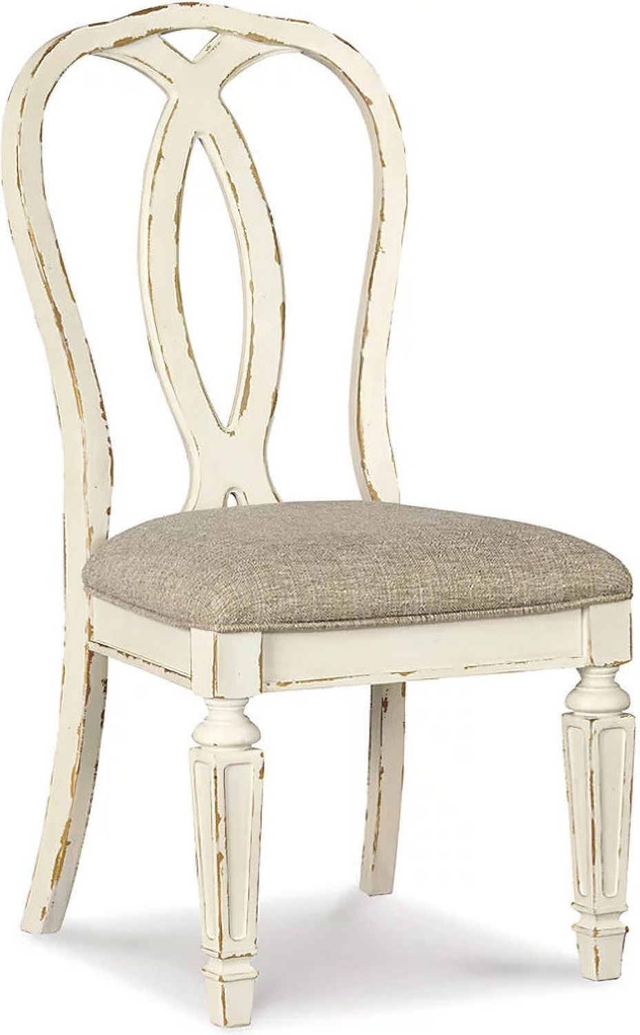 Realyn White Dining Upholstered Sidechair Set of 2 D74302