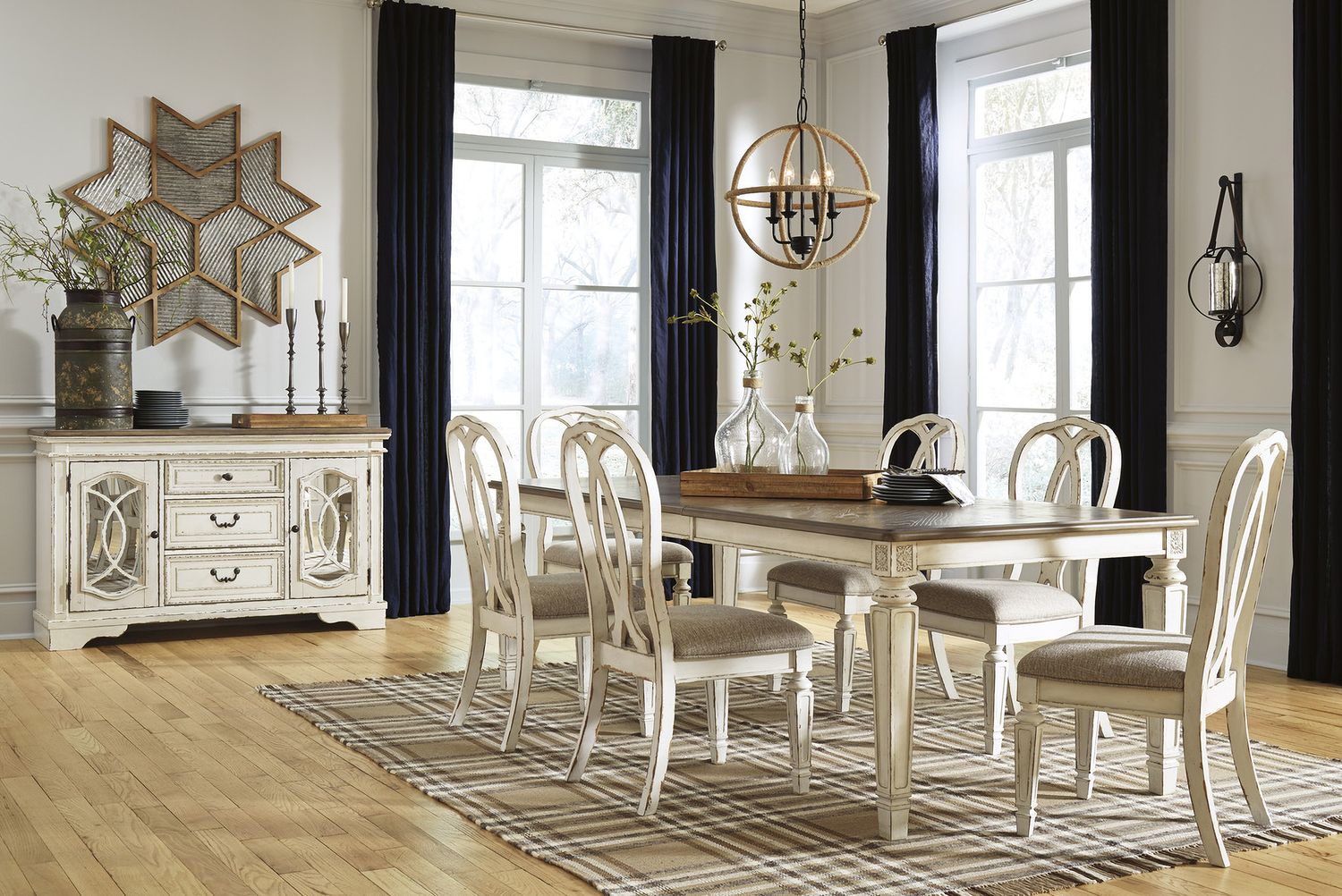 Realyn White Dining Upholstered Sidechair Set of 2 D74302