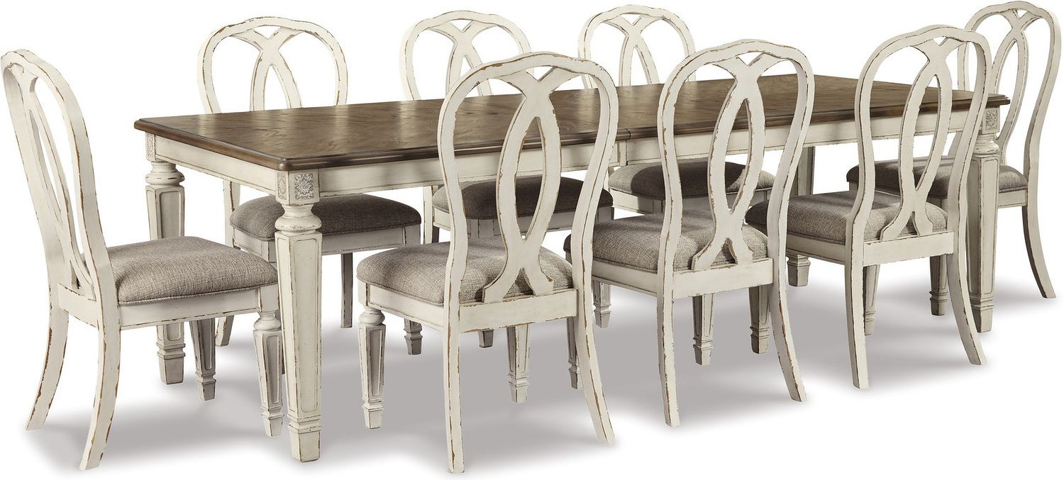 Realyn White Dining Upholstered Sidechair Set of 2 D74302