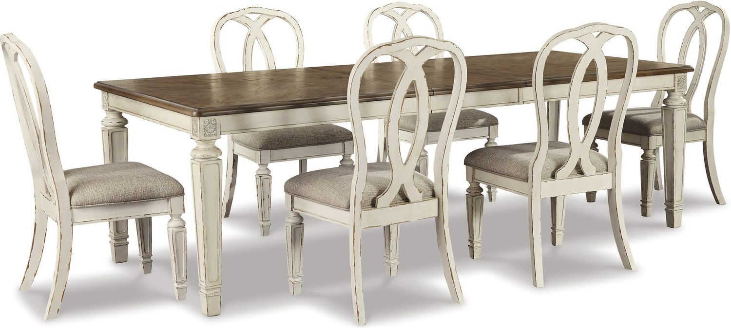 Realyn White Dining Upholstered Sidechair Set of 2 D74302