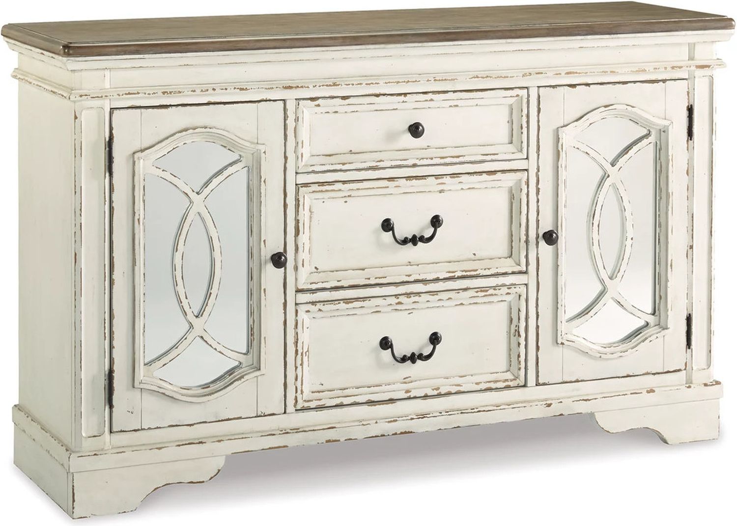 Realyn White Dining Room Server D74360