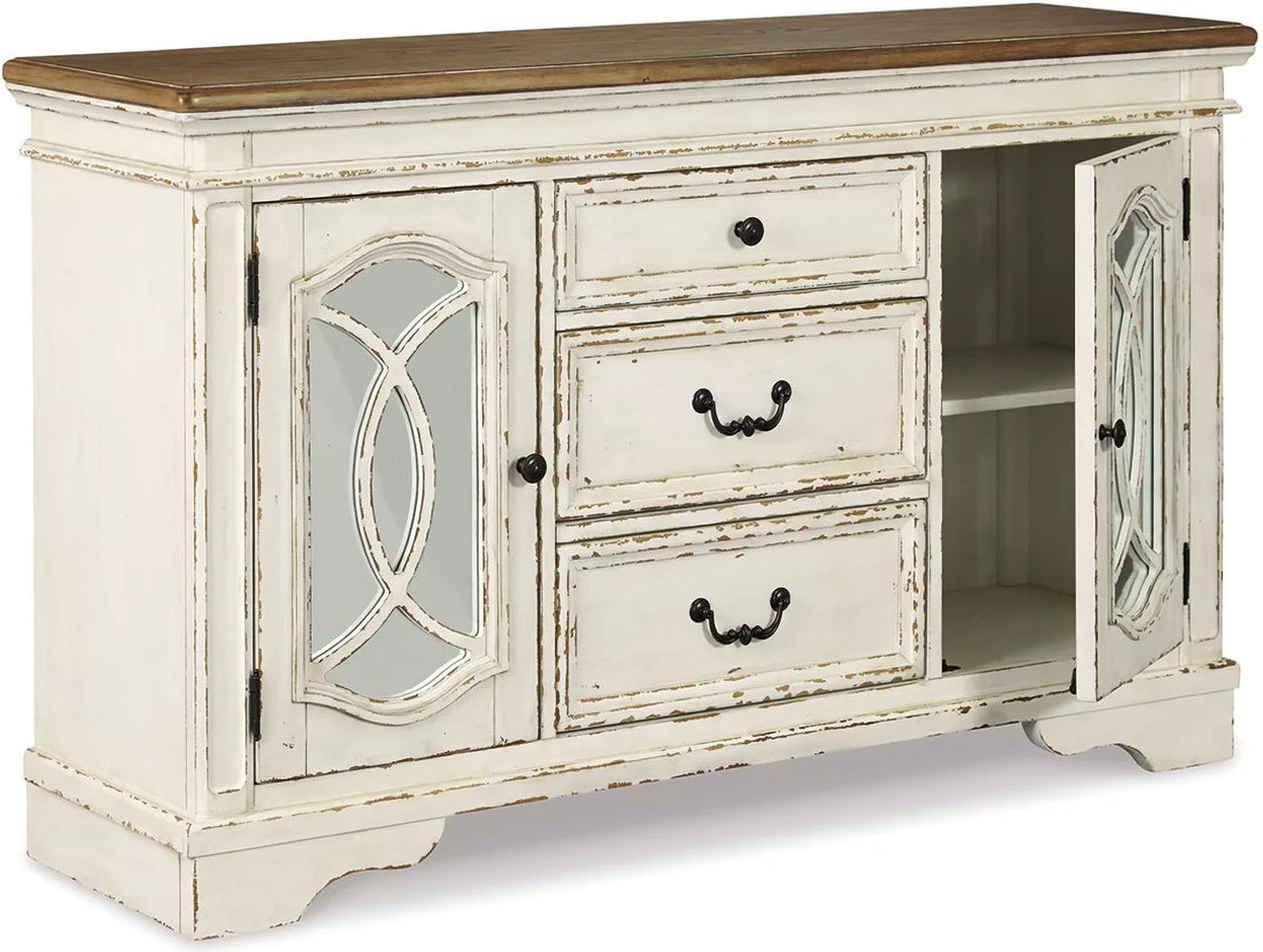Realyn White Dining Room Server D74360