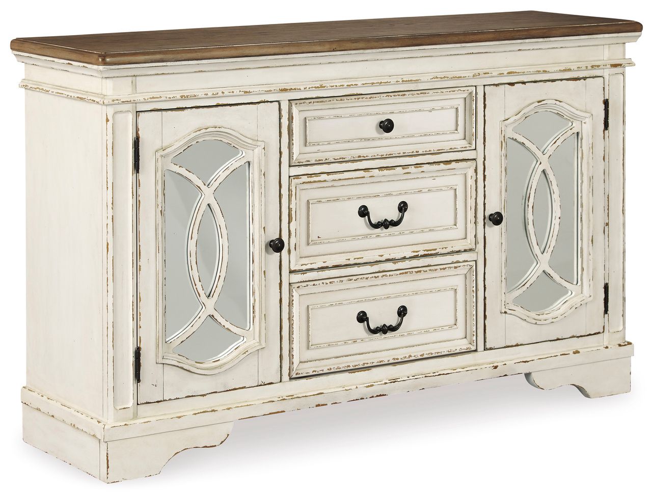 Realyn White Dining Room Server D74360