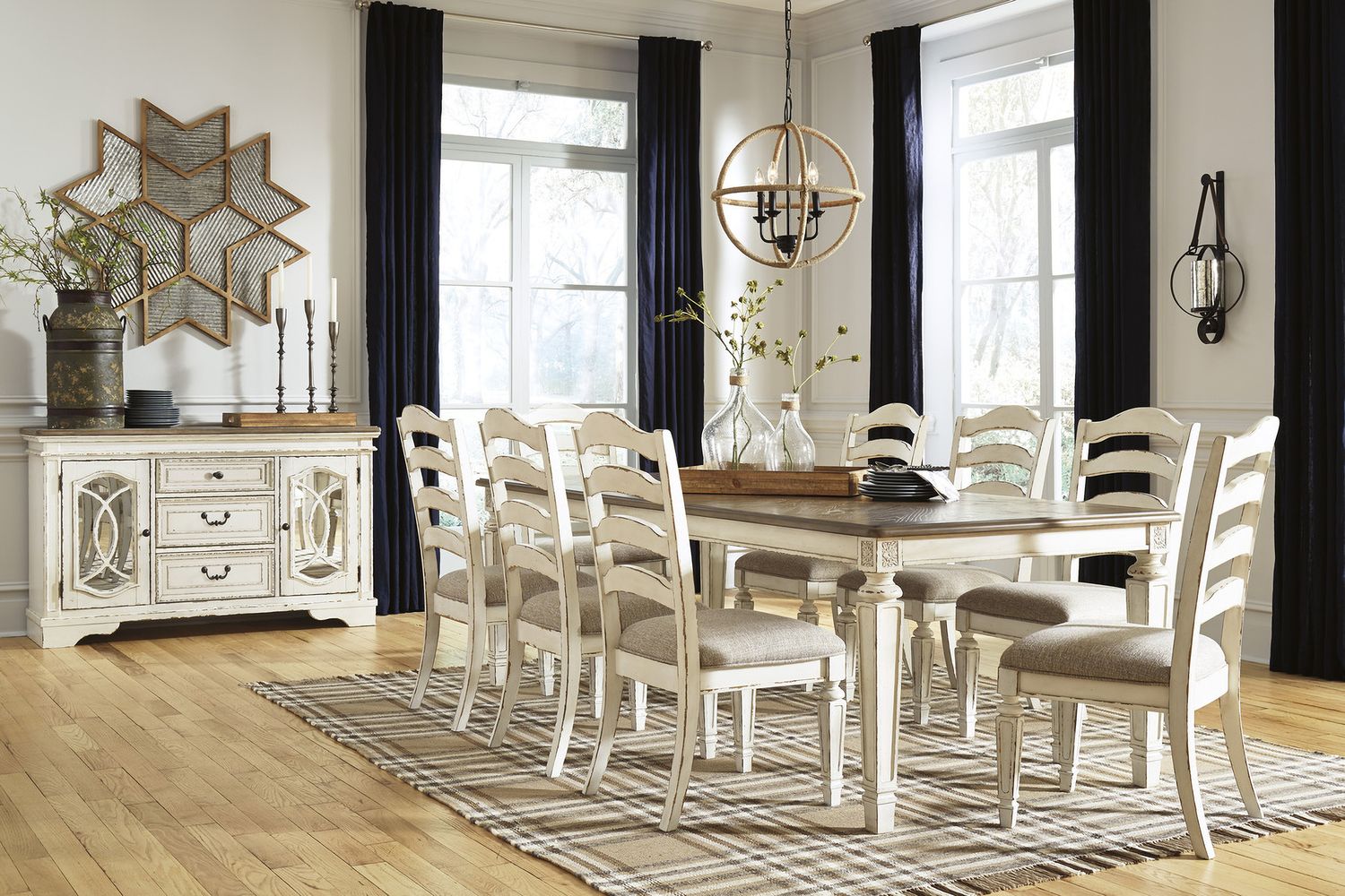 Realyn White Dining Room Server D74360