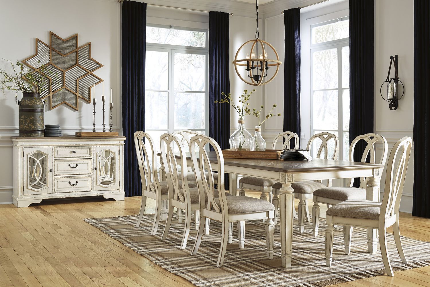Realyn White Dining Room Server D74360