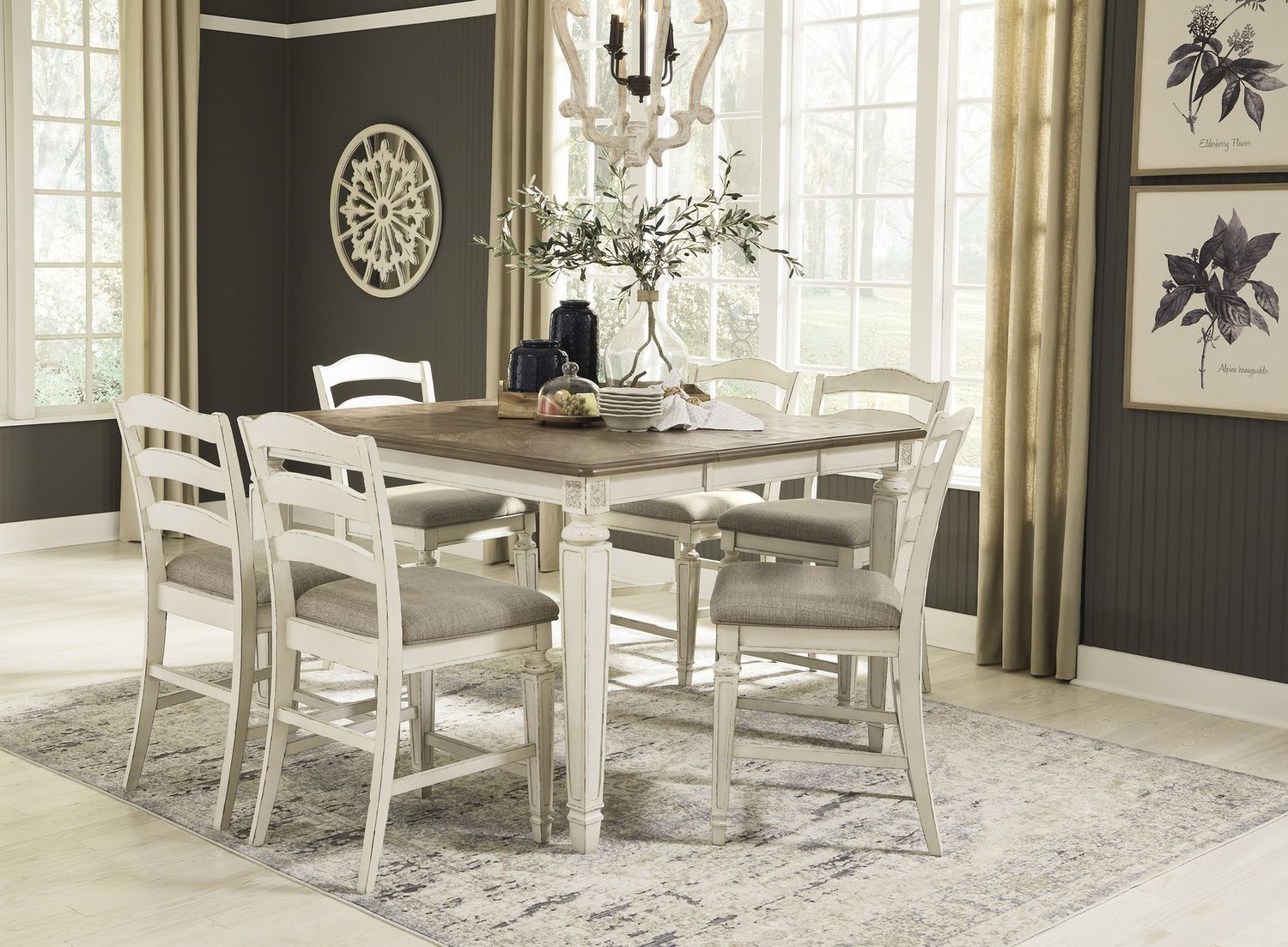 Realyn White Dining Room Server D74360