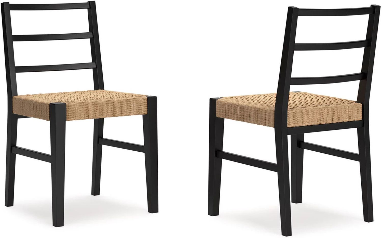 Isanti Dining Chair Set of 2 In Light Brown and Black D75202