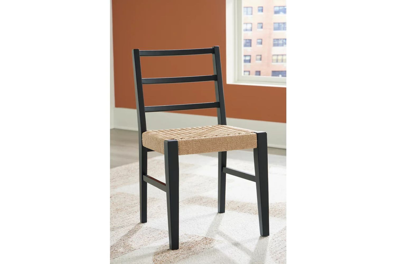 Isanti Dining Chair Set of 2 In Light Brown and Black D75202