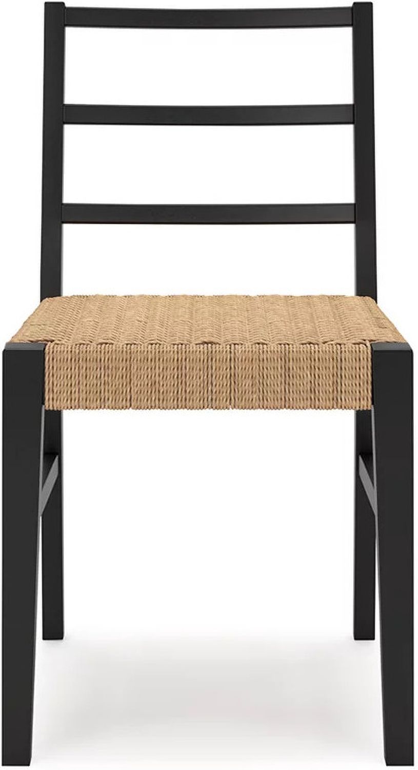 Isanti Dining Chair Set of 2 In Light Brown and Black D75202