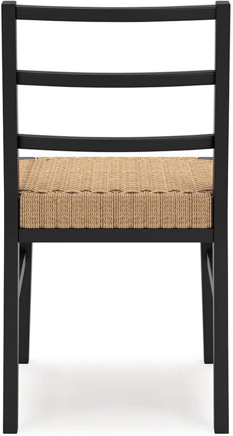 Isanti Dining Chair Set of 2 In Light Brown and Black D75202