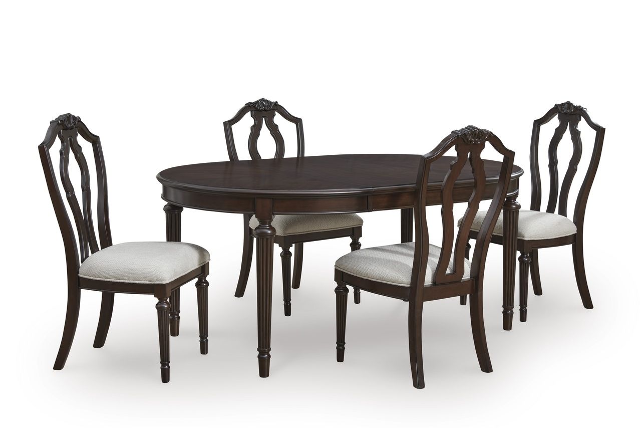 Lavinton Dining Chair Set of 2 In Tan and Brown D76401
