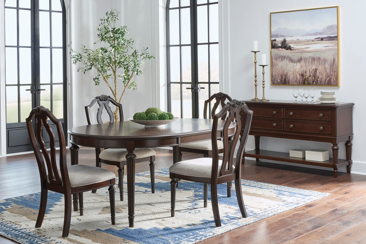 Lavinton Dining Extension Table In Brown D76435