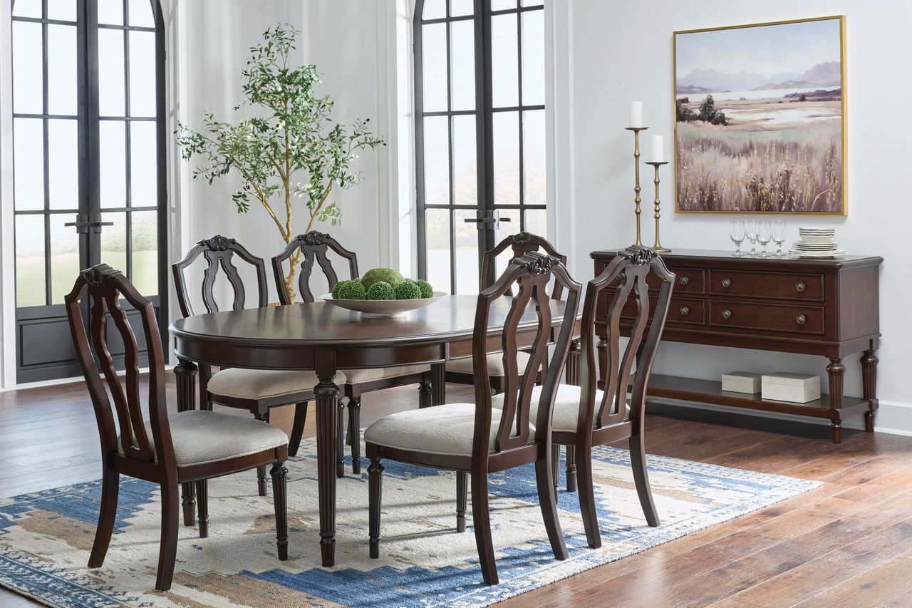 Lavinton Dining Extension Table In Brown D76435