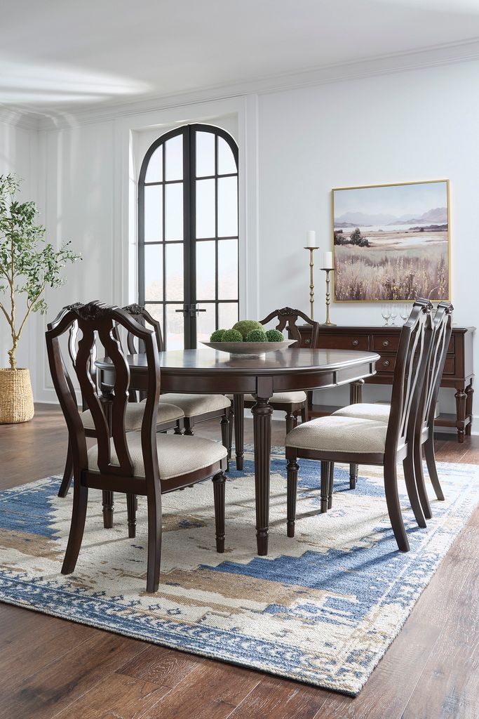 Lavinton Dining Extension Table In Brown D76435