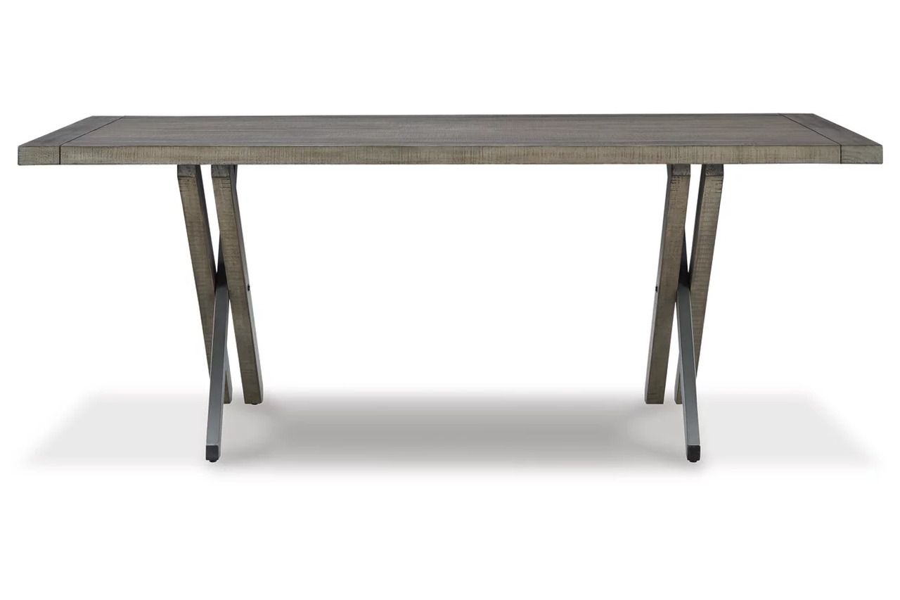 Krystanza Dining Table In Weathered Gray D76625