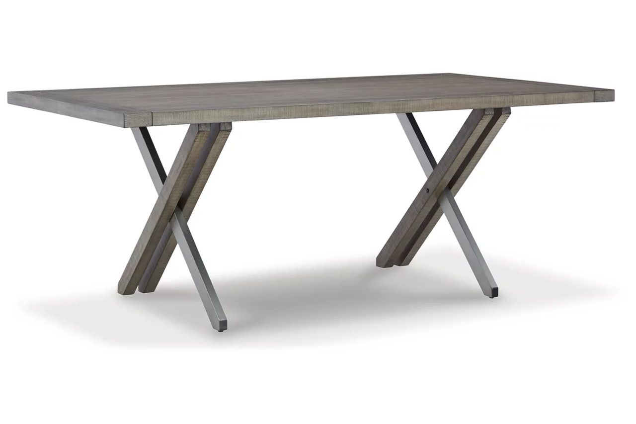 Krystanza Dining Table In Weathered Gray D76625