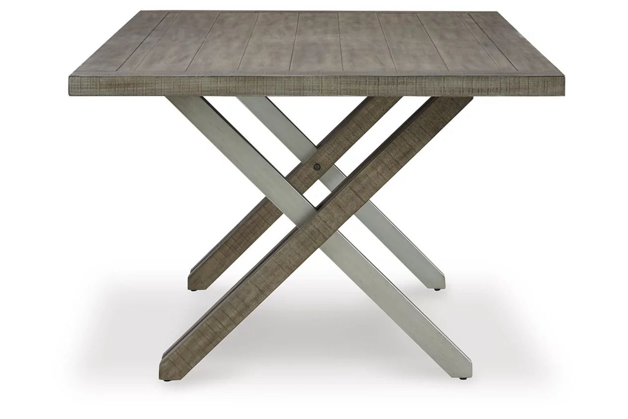 Krystanza Dining Table In Weathered Gray D76625