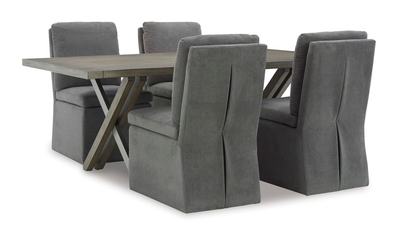 Krystanza Dining Table In Weathered Gray D76625