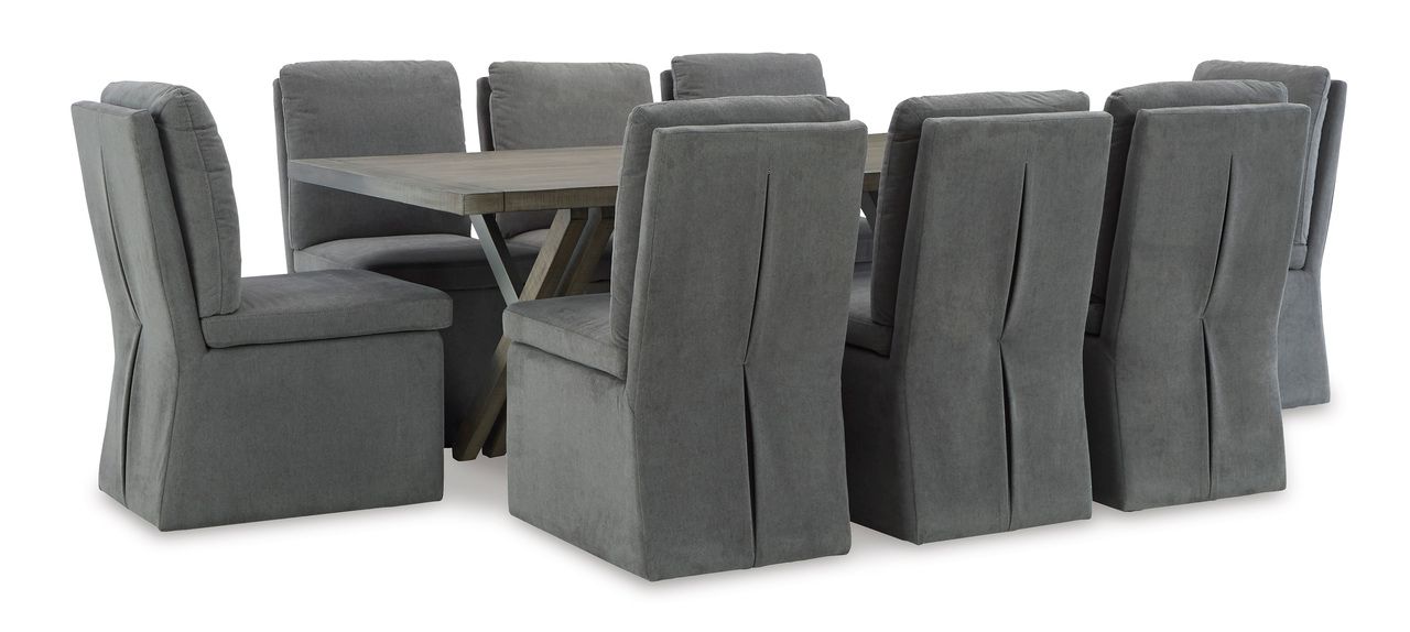 Krystanza Dining Table In Weathered Gray D76625