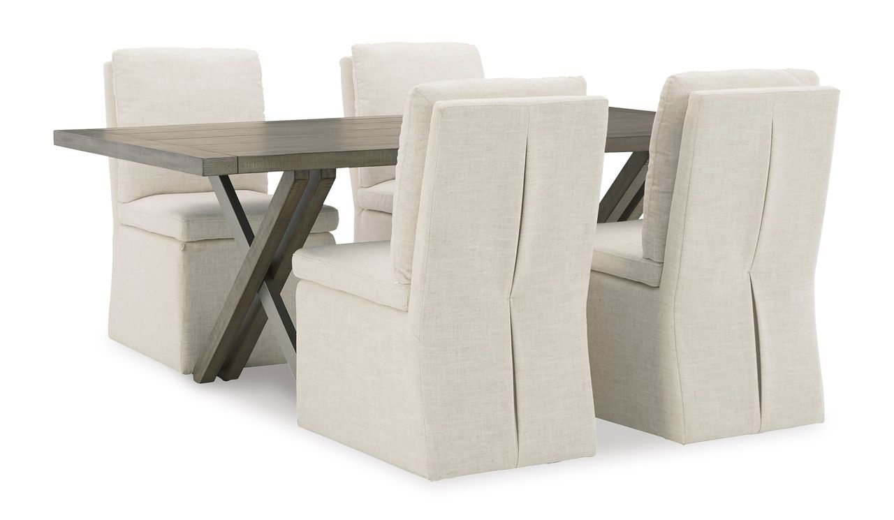 Krystanza Dining Table In Weathered Gray D76625