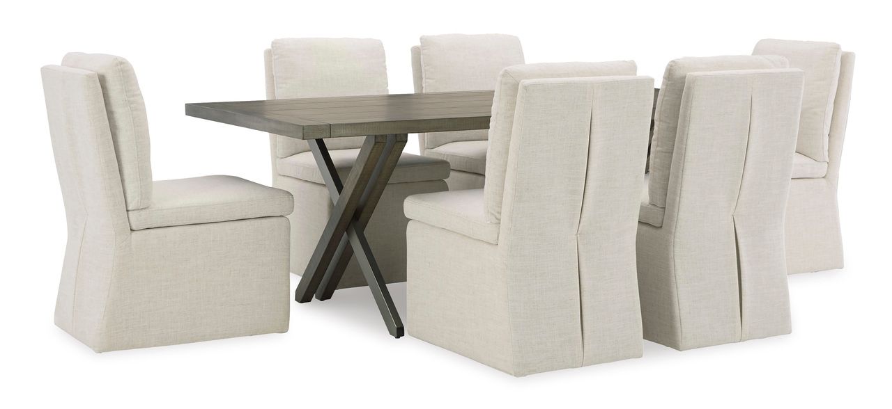 Krystanza Dining Table In Weathered Gray D76625