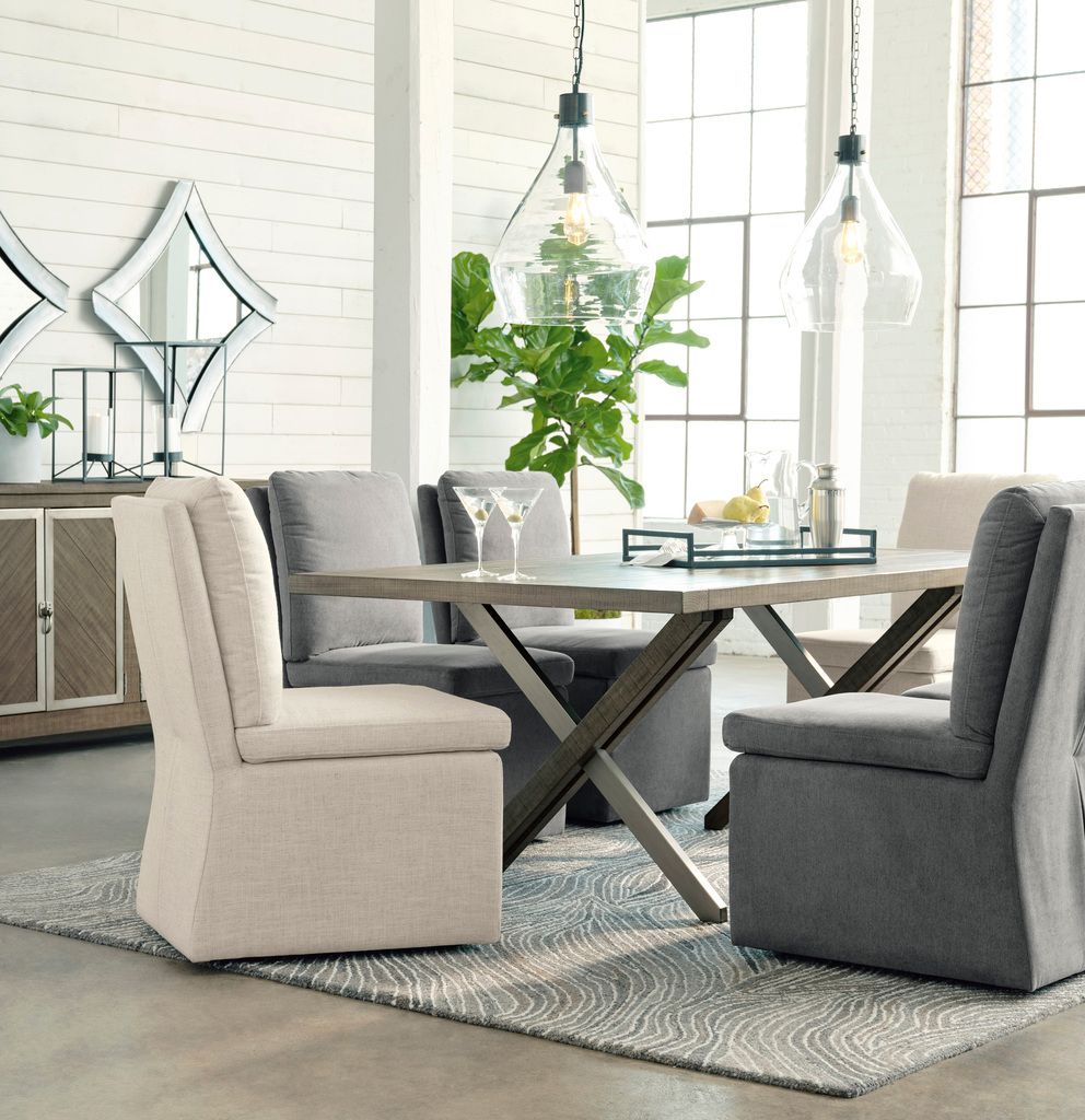 Krystanza Dining Table In Weathered Gray D76625