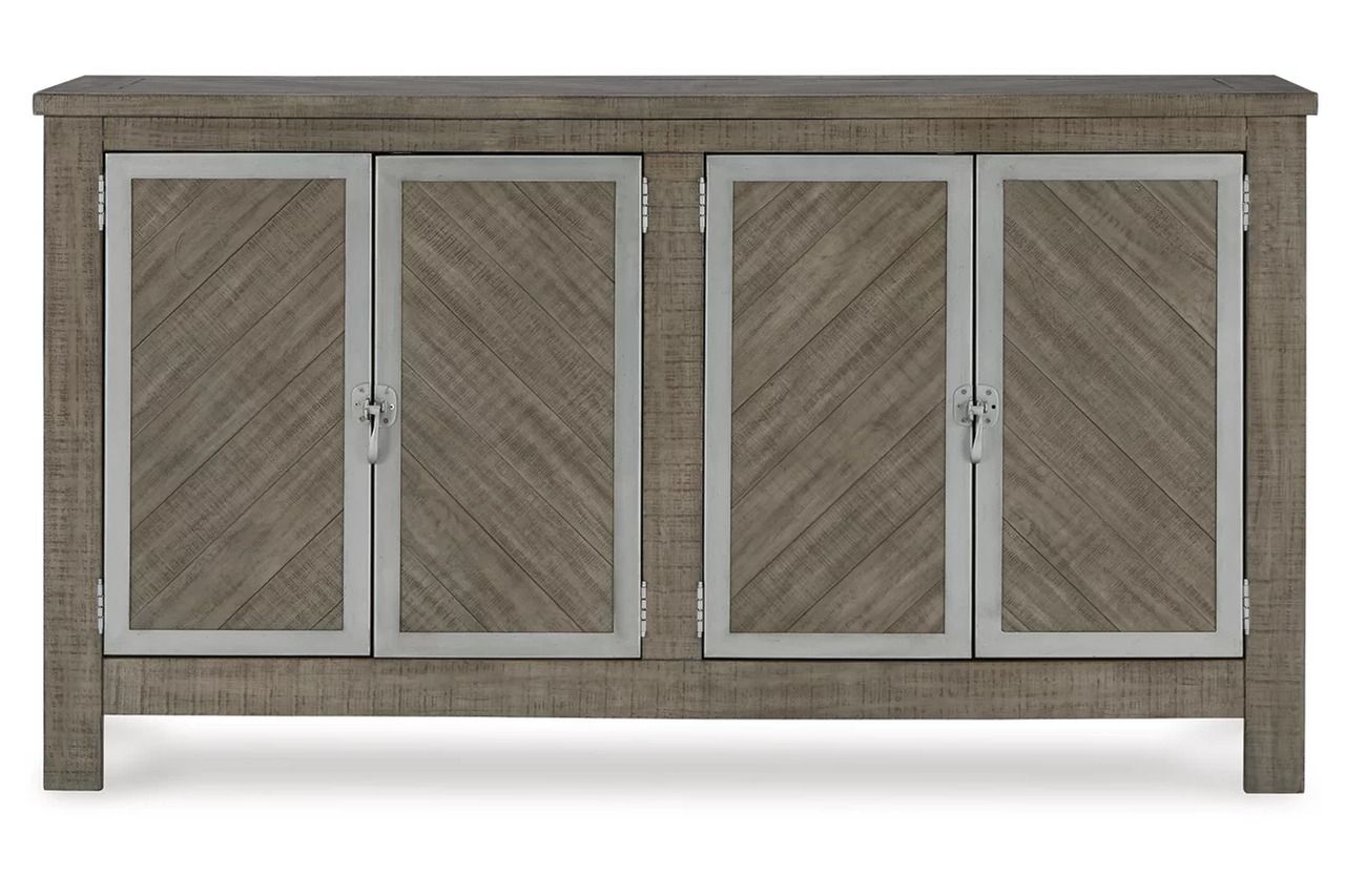 Krystanza Dining Server In Weathered Gray D76660