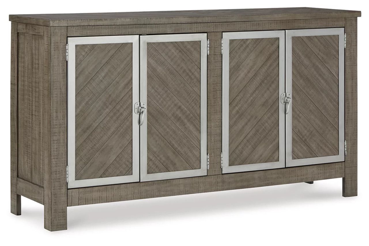 Krystanza Dining Server In Weathered Gray D76660