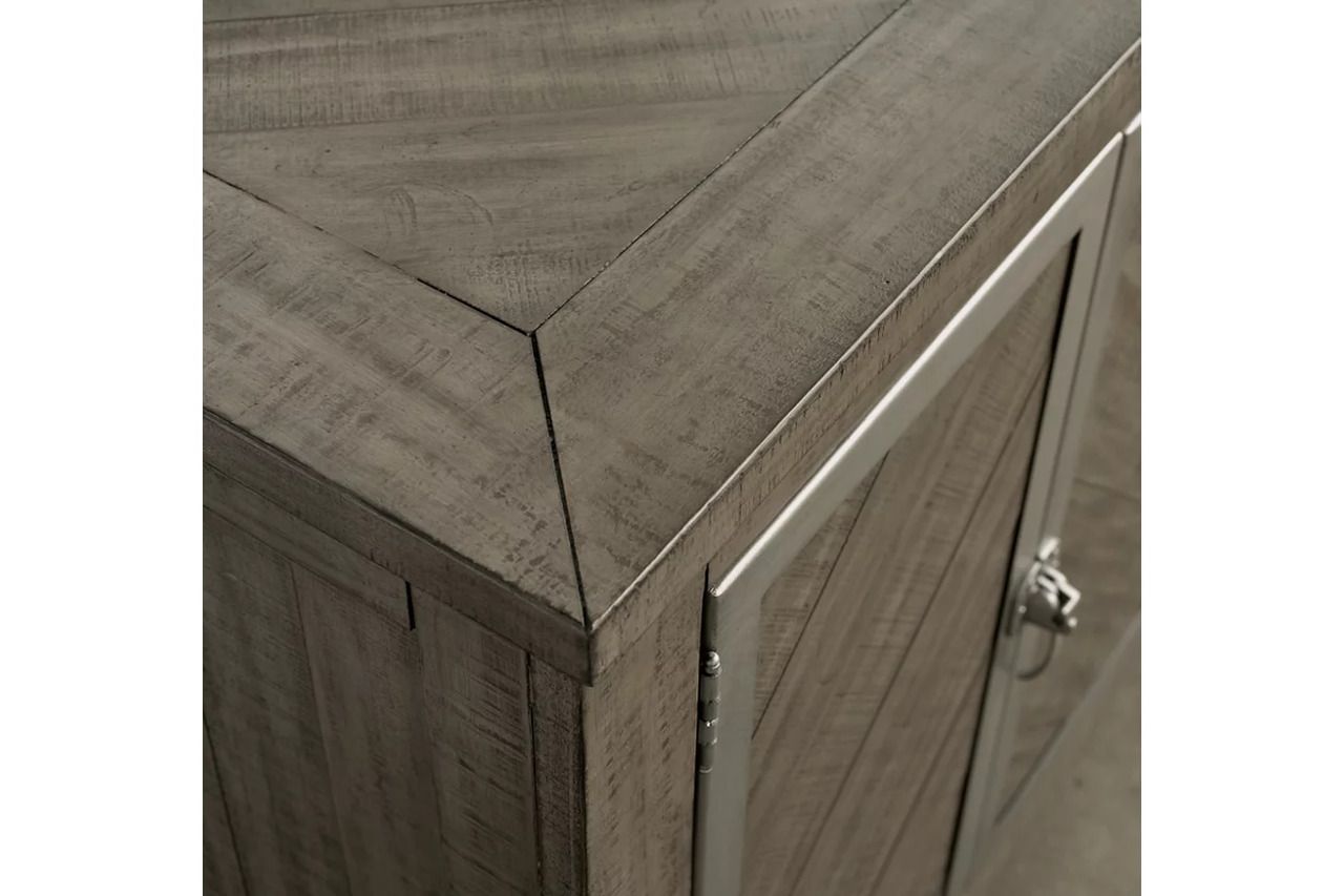 Krystanza Dining Server In Weathered Gray D76660