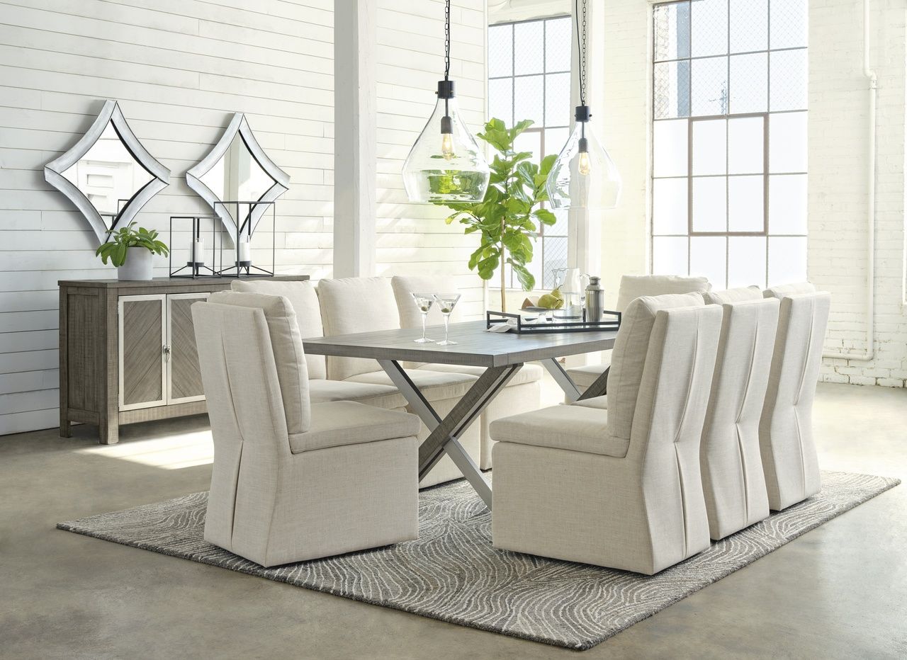 Krystanza Dining Server In Weathered Gray D76660