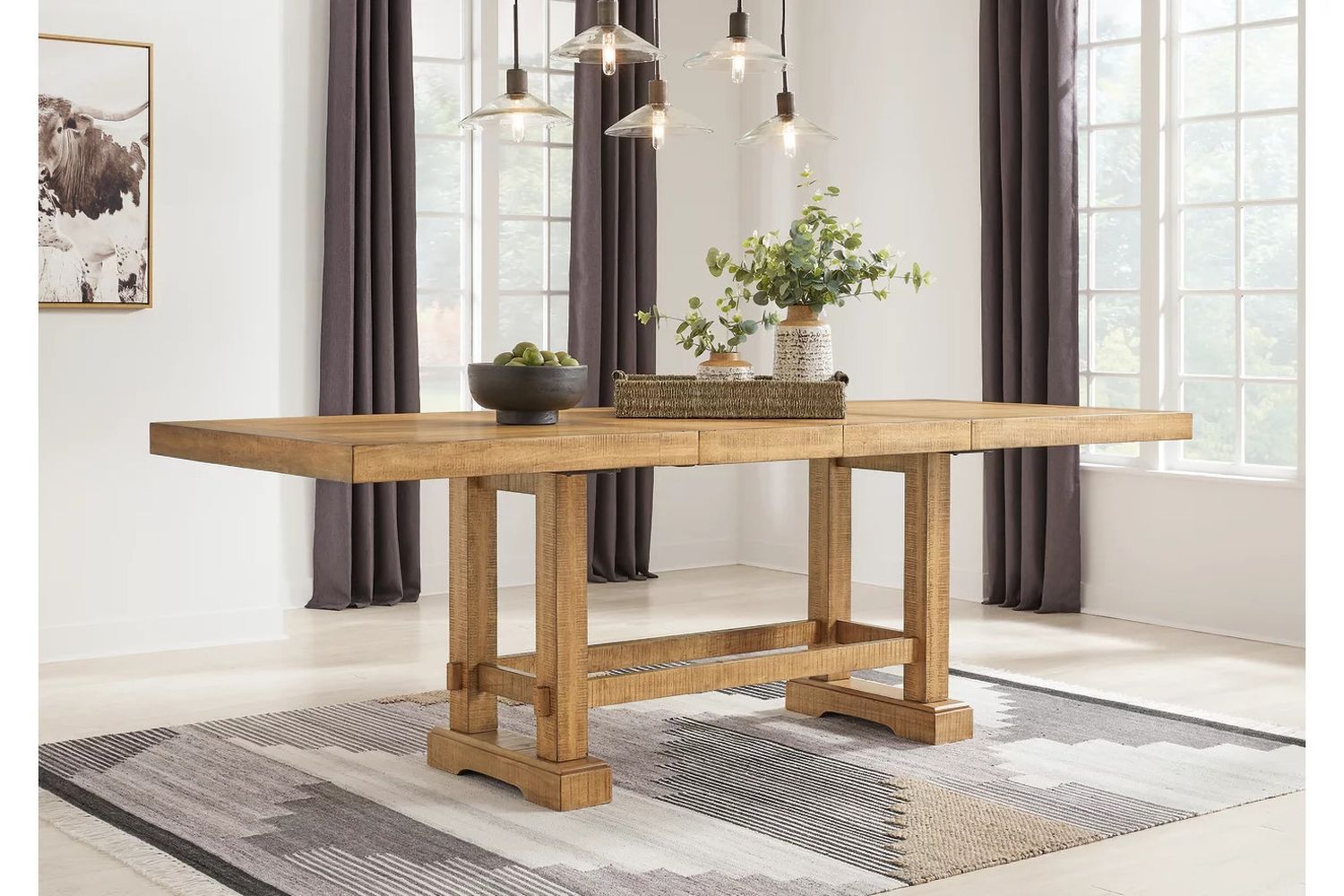 Havonplane Counter Height Dining Extension Table In Brown D77332