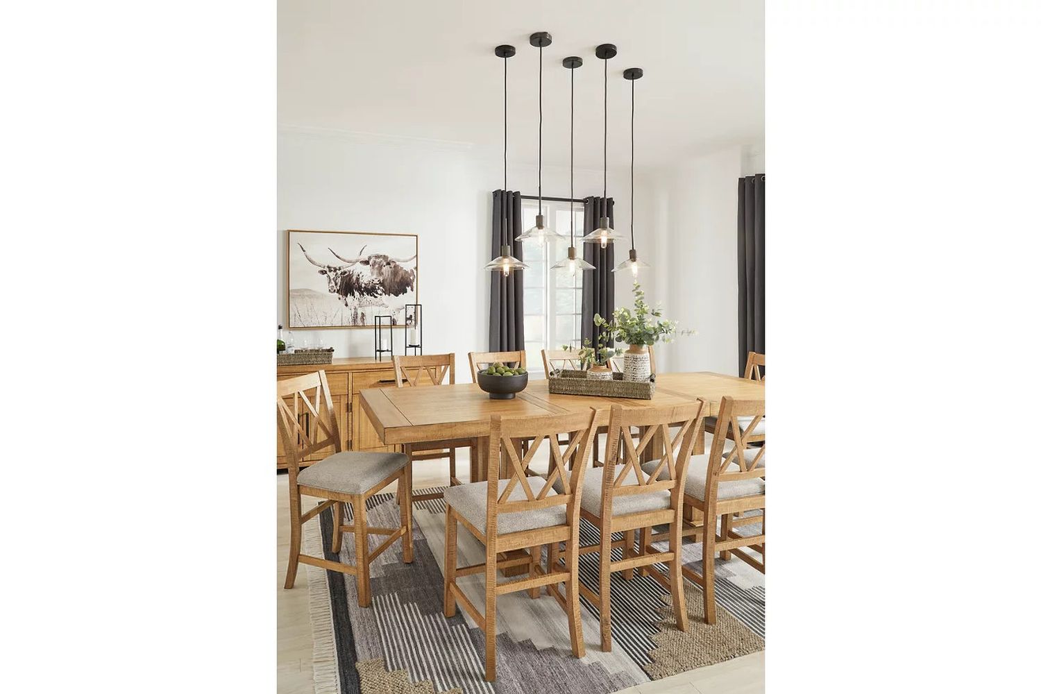 Havonplane Counter Height Dining Extension Table In Brown D77332
