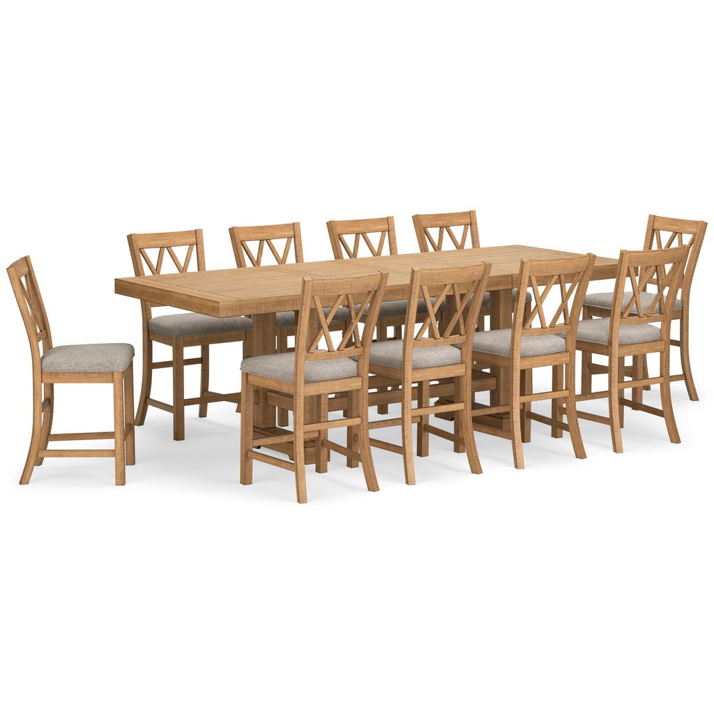 Havonplane Counter Height Dining Extension Table In Brown D77332