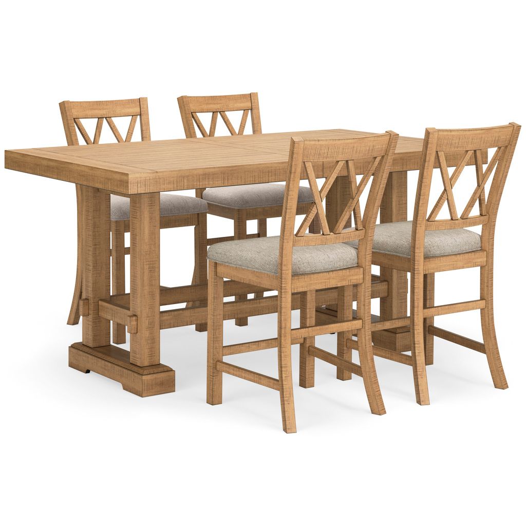 Havonplane Counter Height Dining Extension Table In Brown D77332