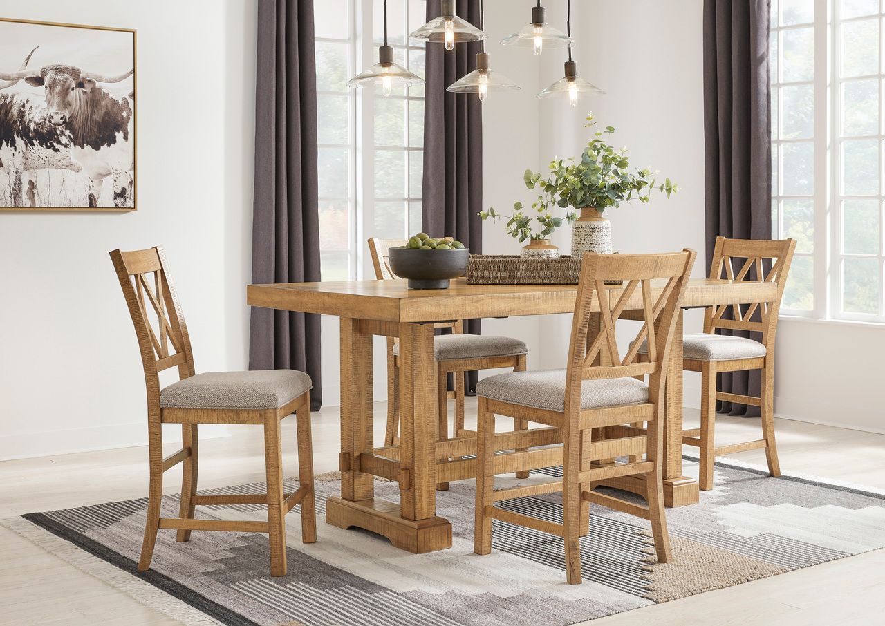 Havonplane Counter Height Dining Extension Table In Brown D77332