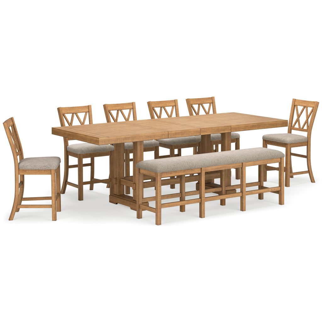 Havonplane Counter Height Dining Extension Table In Brown D77332