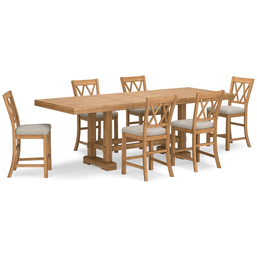 Havonplane Counter Height Dining Extension Table In Brown D77332