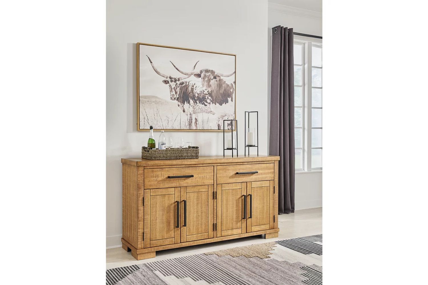 Havonplane Dining Server In Brown D77360