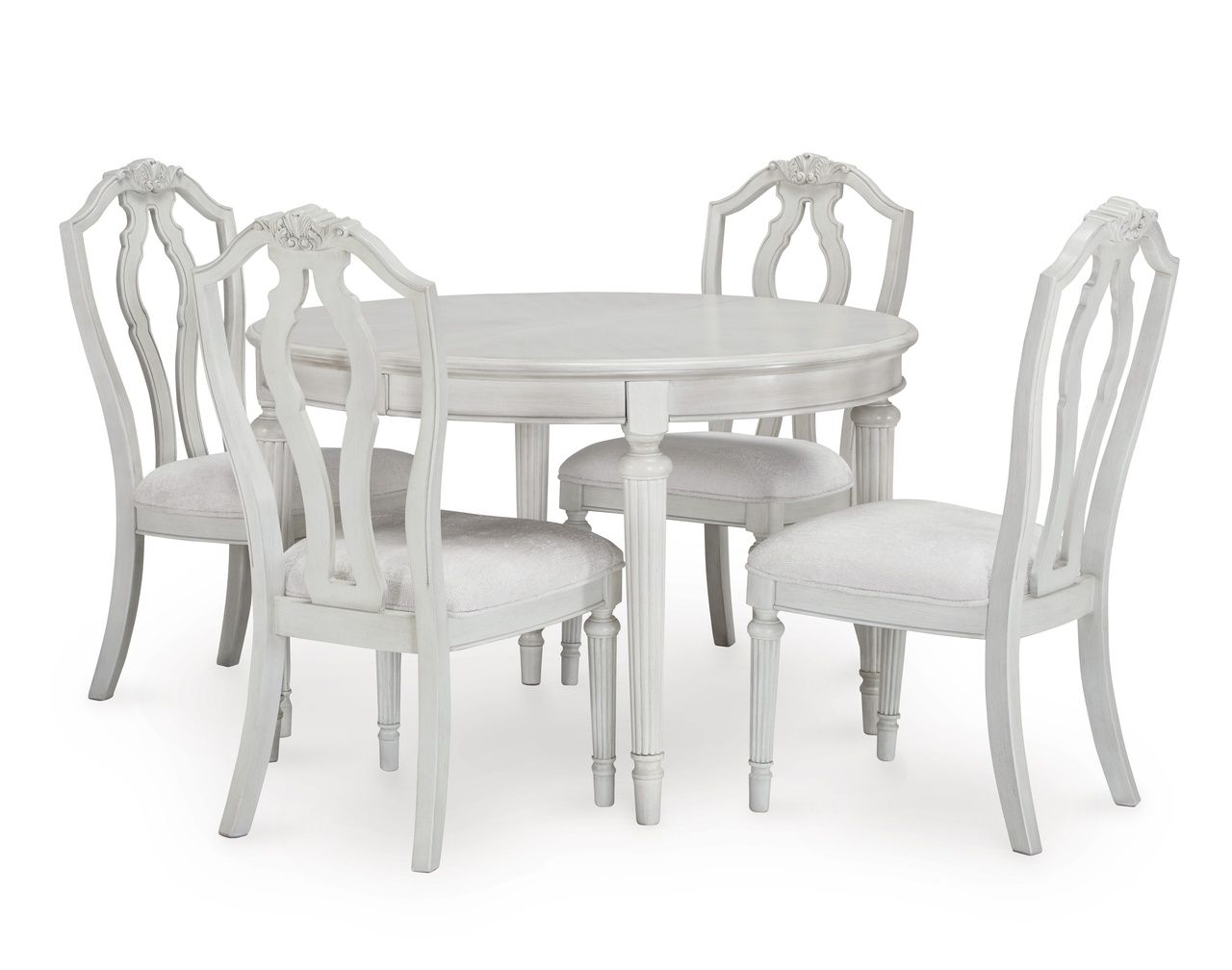 Montelaine Dining Chair Set of 2 In Antique White D79501