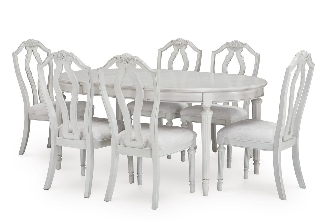 Montelaine Dining Chair Set of 2 In Antique White D79501