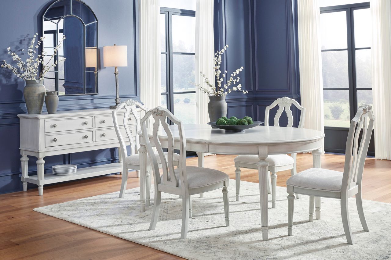 Montelaine Dining Extension Table In Antique White D79535