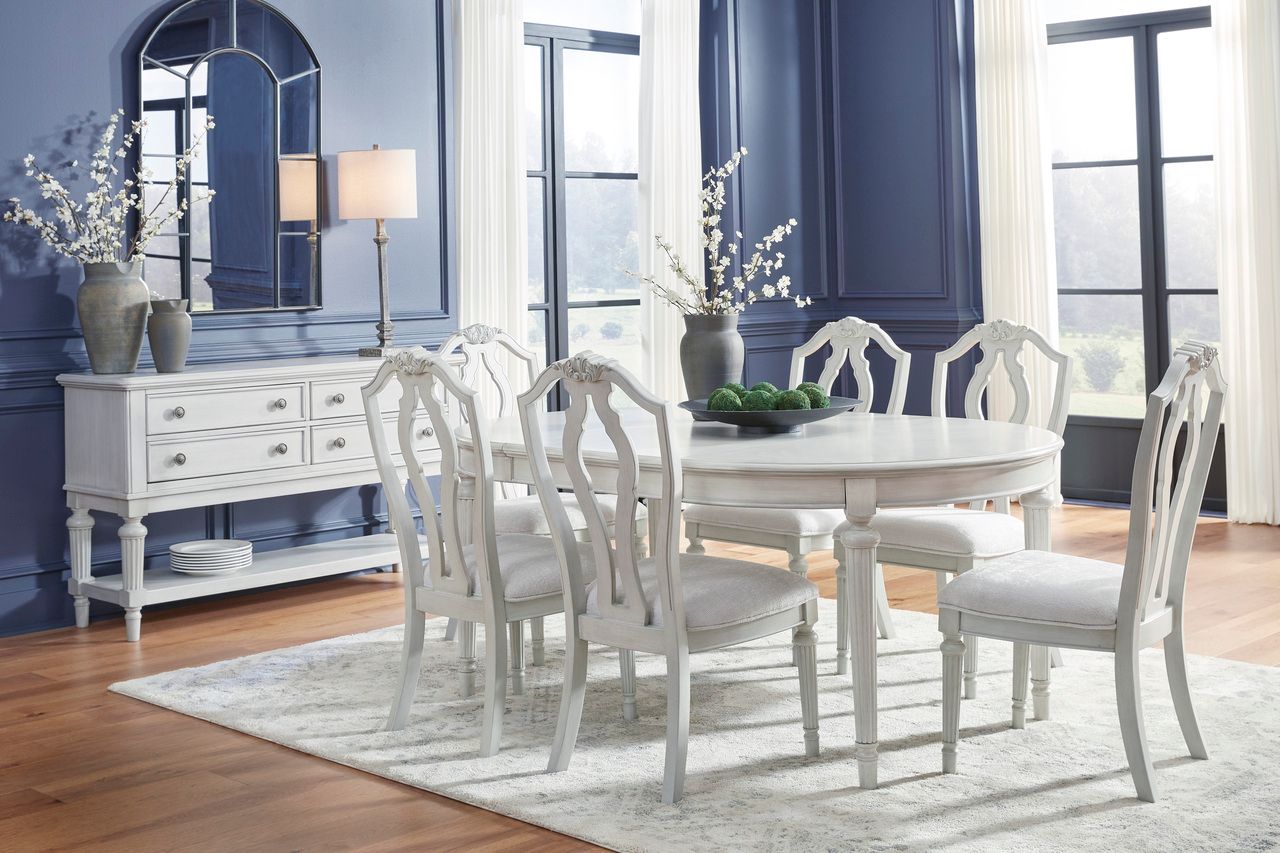 Montelaine Dining Extension Table In Antique White D79535
