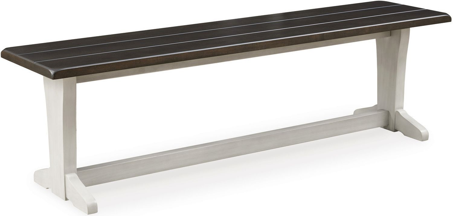 Darborn Gray/Brown 62 Inch Dining Bench D79600