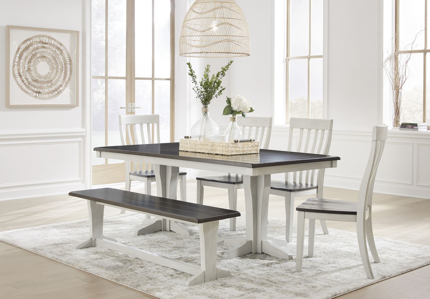 Darborn Gray/Brown Dining Chair Set of 2 D79601