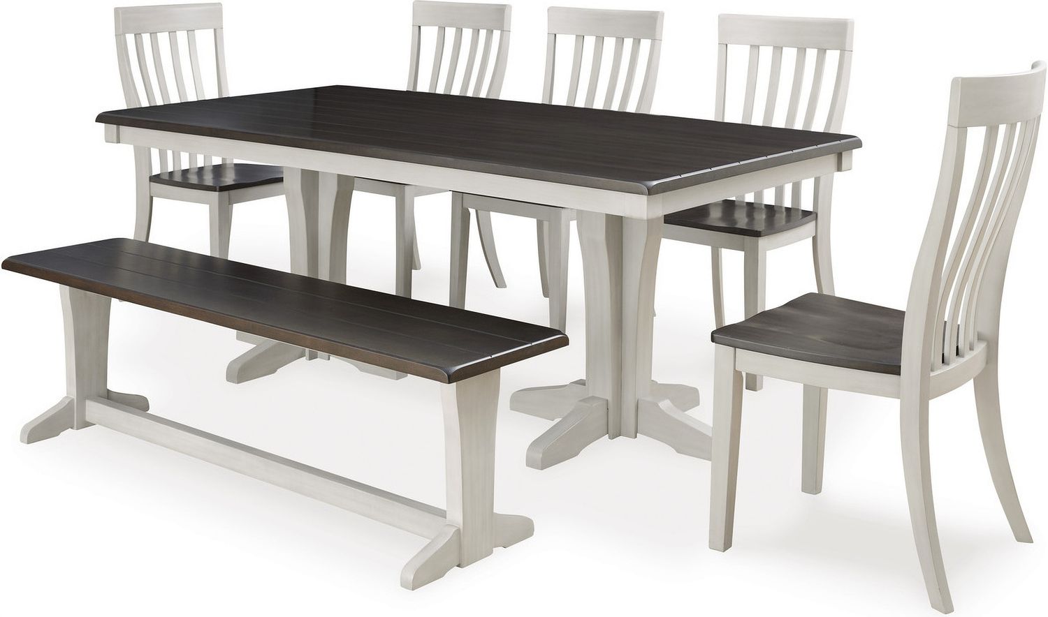 Darborn Gray/Brown Dining Chair Set of 2 D79601